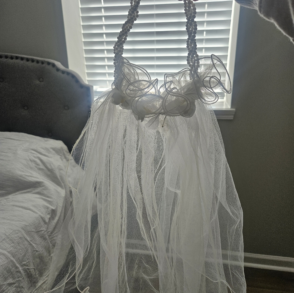 Girl  first confirmation dress and veil